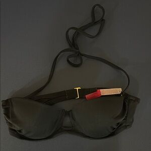 Black Halter Bikini Top